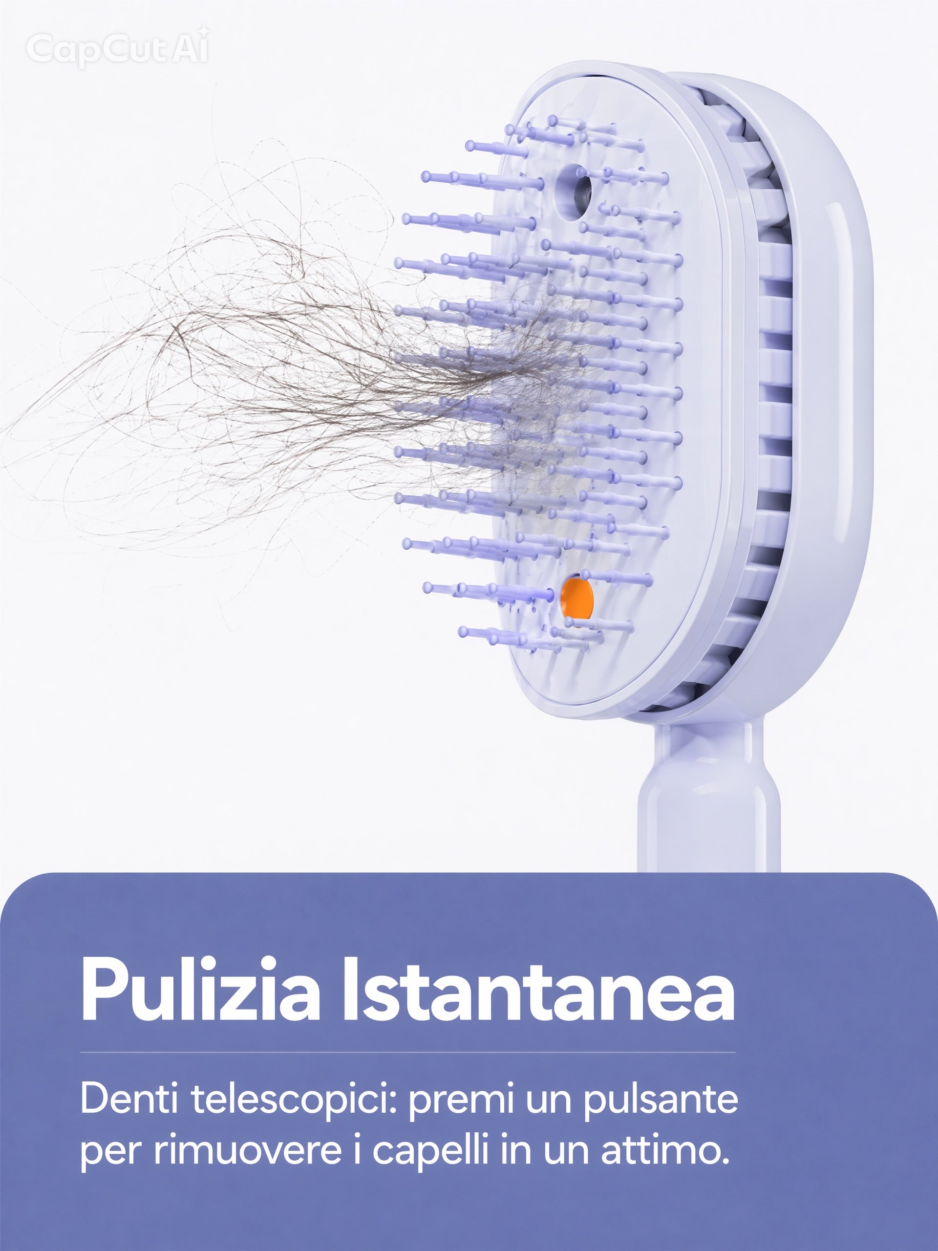 "Spazzola Professionale a Nebulizzazione – Trattamento Idratazione Profonda e Massaggio Capillare