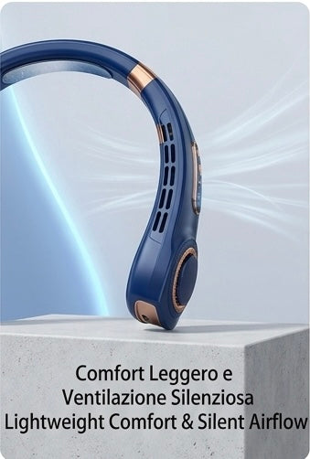 AuraBreeze™ | Il Ventilatore da Collo Portatile a 5 Velocità - Ultra Silenzioso